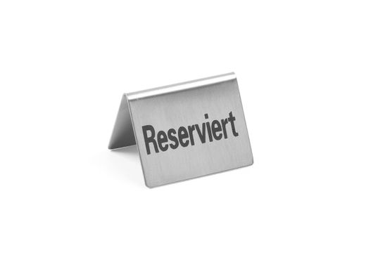 Table sign Reserved , HENDI, Reserviert, 4 pcs., 50x35x(H)40mm 1