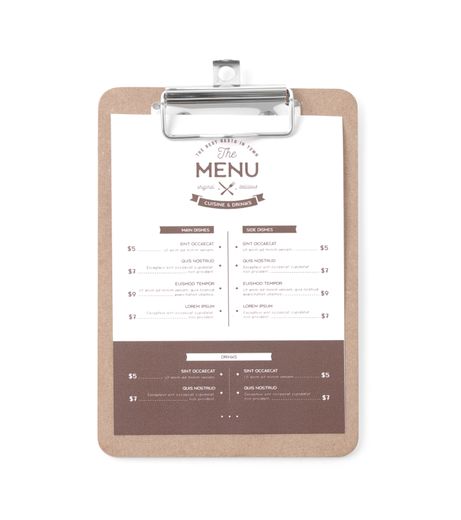 Podkładka pod kartę menu, HENDI, 125x180mm 1