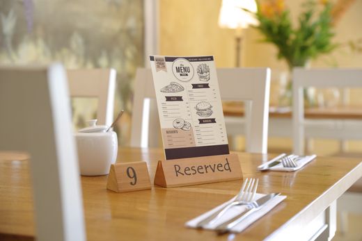 Table sign reserved, HENDI, "reserved", 152x44x(H)44mm 1