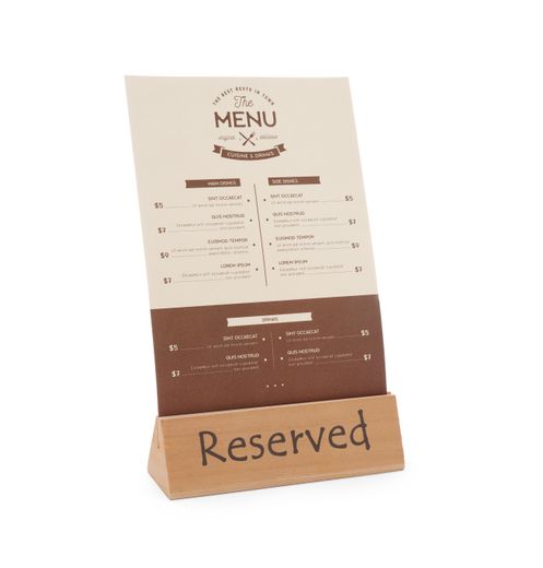 Table sign reserved, HENDI, "reserved", 152x44x(H)44mm 1