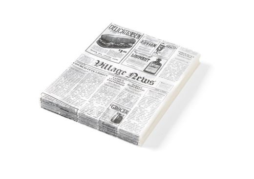 Greaseproof paper, HENDI, Newspaper print, 500 pcs., 200x250mm 1