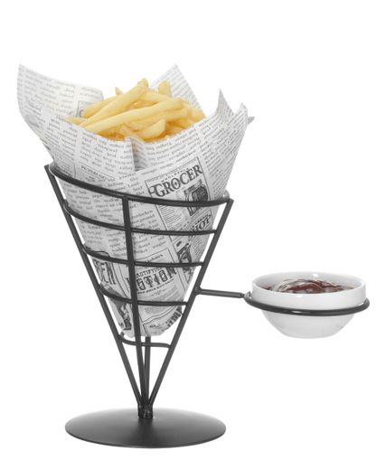 Greaseproof paper, HENDI, Newspaper print, 500 pcs., 200x250mm 1