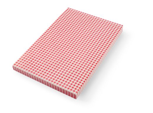 Greaseproof paper placemat - 500 pcs, HENDI, checked pattern, 500 pcs., 420x275mm 1