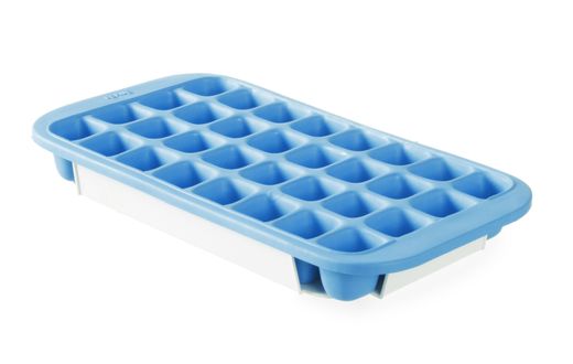 Stampo a cubetti di ghiaccio con coperchio e vassoio inferiore, BarUp, Blu, 337x170mm 1