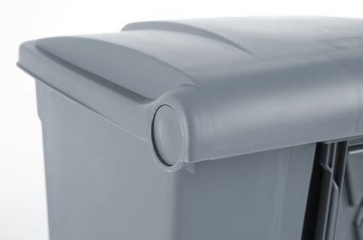 Contenitore con apertura a pedale, AmerBox, 68L, Grigio chiaro, 490x410x(H)660mm 1