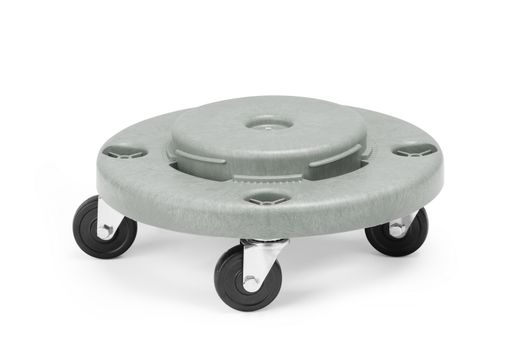 Trolley for round waste bin, AmerBox, fits 691403, ⌀400x(H)165mm 1