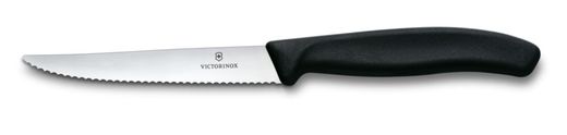 Nóż do steków i pizzy, Victorinox, czarny, (L)222mm 1