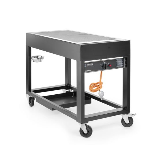 Gas barbecue Tampa, HENDI, Black, 10kW, 1260x580x(H)900mm 1