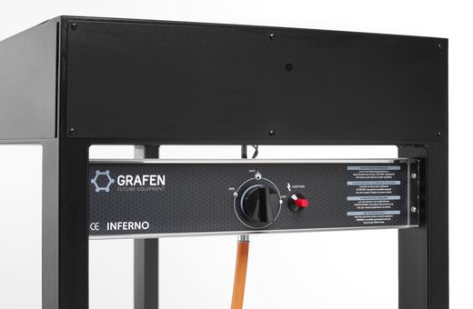 Gas barbecue Tampa, HENDI, Black, 10kW, 1260x580x(H)900mm 1