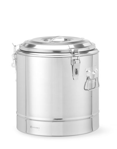 Insulated portable container, HENDI, Kitchen Line, 19L, Silver, ⌀350x(H)400mm 1