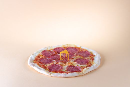 Lid spacer for pizzas - 500 pcs, HENDI, Orange, 500 pcs 1