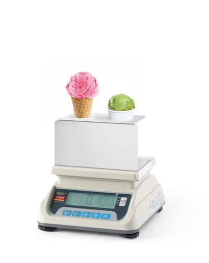 Ice cream scale with LCD with RS232 port and legalisation, HENDI, 255x264x(H)244mm 1