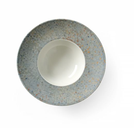Pasta plate Drops Collection, HENDI, Drops Collection, Light grey, ⌀275mm 1