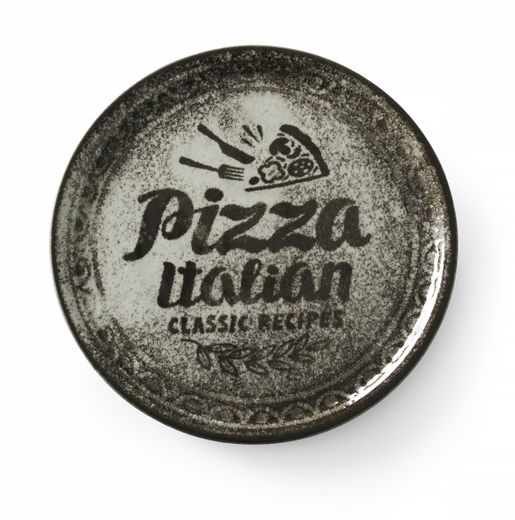 Pizza plate Recipe Collection Black, HENDI, Black, ⌀330mm 2