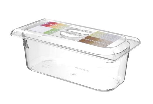 Vasca da gelato in policarbonato, HENDI, 5L, Trasparente, 360x165x(H)120mm 1