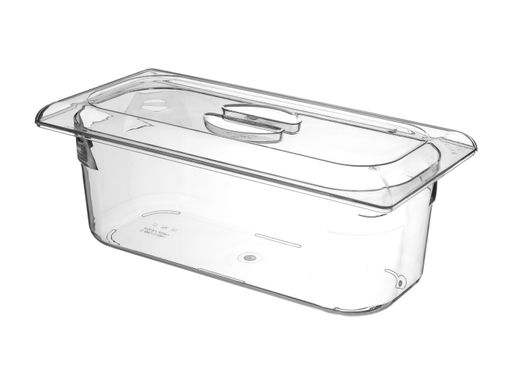 Vasca da gelato in policarbonato, HENDI, 5L, Trasparente, 360x165x(H)120mm 1
