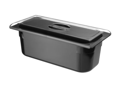 Vasca da gelato in policarbonato, HENDI, 5L, Nero, 360x165x(H)120mm 1