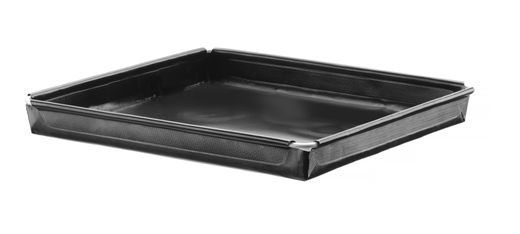 Teglia per forno ad alta velocità, antiaderente, rinforzata., HENDI, Nero, 290x290x(H)20mm, Quadrato 1