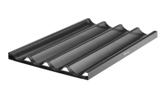 Blacha do bagietek, HENDI, czarny, 600x400x(H)32mm 1