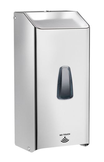 Wall-mounted, contactless soap or disinfecting gel dispenser, Monolith, 124x108x(H)273mm 1