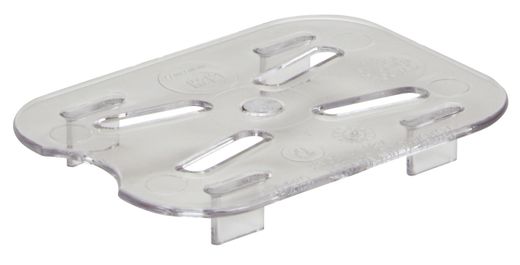 Camwear perforated drain shelf for Camwear GN containers (10CWD135)., Cambro, Camwear, Transparent, xx(H)mm 1