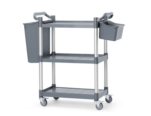 3-shelf polypropylene service cart, small, AmerBox, 800x420x(H)945mm 1