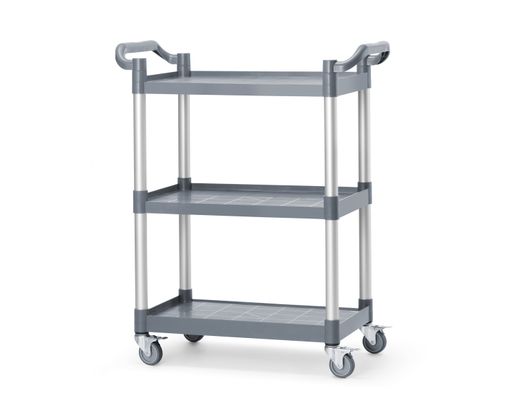 3-shelf polypropylene service cart, small, AmerBox, 800x420x(H)945mm 1