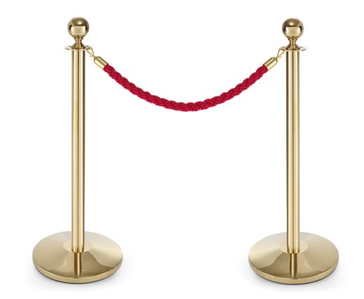 Barrier post gold finish, HENDI, post + base, ⌀360x(H)1010mm 1