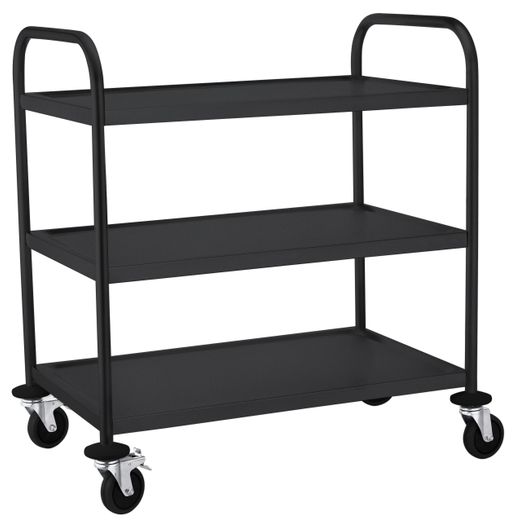 Serving trolley matt black, HENDI, 905x585x(H)945mm 1