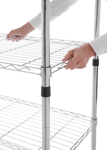 4-shelf storage rack, Revolution, 750x460x(H)1470mm 1