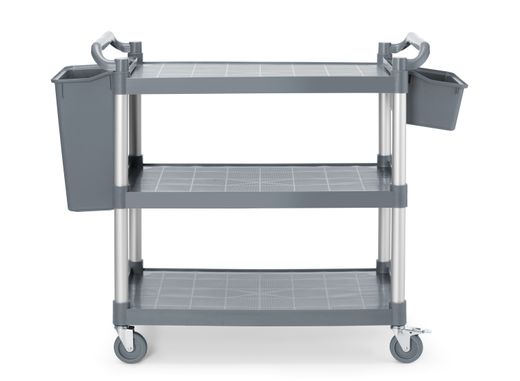 3-shelf polypropylene service cart, large, AmerBox, 1010x500x(H)960mm 1