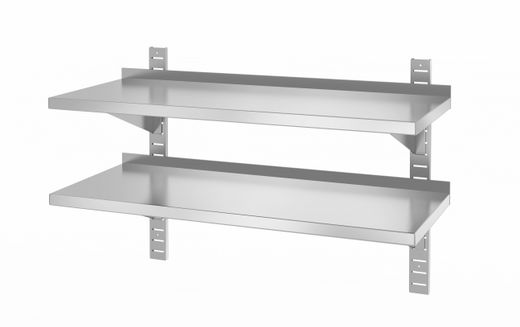 Ripiano a doppia parete, regolabile, con 2 staffe, HENDI, 1000x400x(H)600mm 1