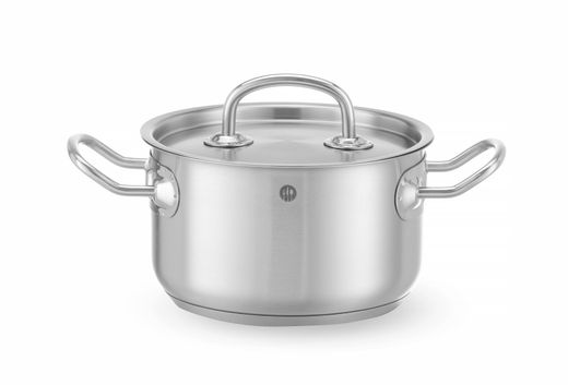 Pentola per stufato media - con coperchio, HENDI, Kitchen Line, 1,8L, ⌀160x(H)95mm 1
