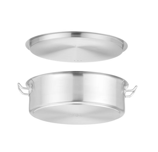 Low pot with lid, HENDI, 10,8L, ⌀360x(H)110mm, Round 1