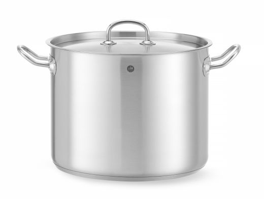 Stew pot high – with lid, HENDI, Kitchen Line, 13,5L, ⌀280x(H)220mm 1