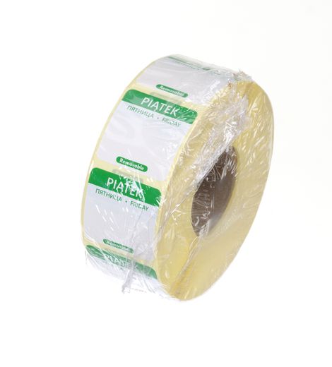 Reusable daily food safety stickers, HENDI, 1000 pcs. roll, Green, 1000 pcs., 25x25mm 2