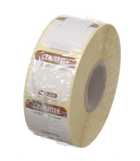 Etykiety Food Safety na każdy dzień tygodnia – wielorazowe - RO, BG, EN, HENDI, Czwartek, 1000 szt., 25x25mm 1