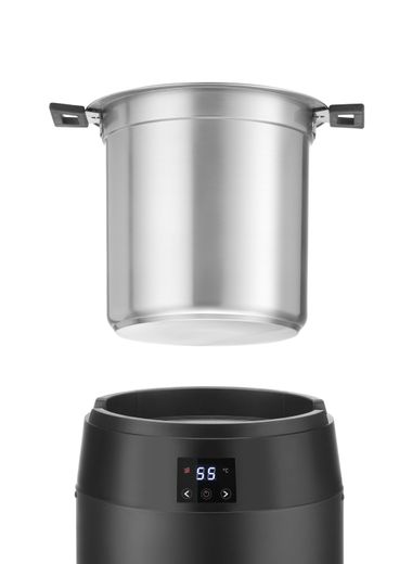 Soup kettle waterless, 10L, HENDI, 10L, Black, 220-240V/450W, ⌀330x(H)398mm 1