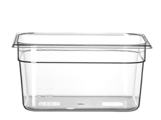 Container GN 1/2 polycarbonate, HENDI, Profi Line, GN 1/2, 9,5L, Transparent, 325x265x(H)150mm 1