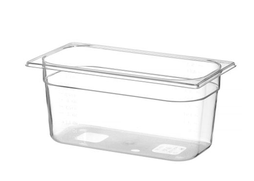 Container GN 1/3 polycarbonate, HENDI, Profi Line, GN 1/3, 5,7L, Transparent, 325x176x(H)150mm 1