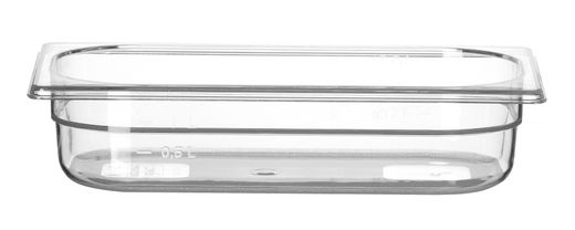 Container GN 1/3 polycarbonate, HENDI, Profi Line, GN 1/3, 2,5L, Transparent, 325x176x(H)65mm 1