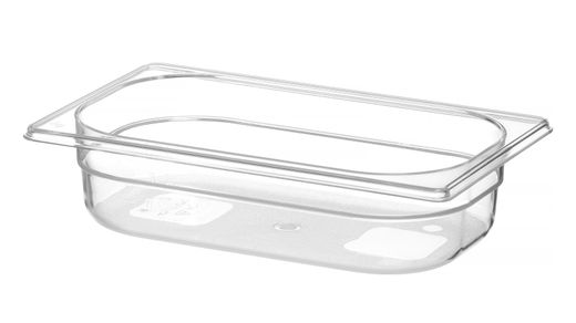 Container GN 1/4 polycarbonate, HENDI, Profi Line, GN 1/4, 1,8L, Transparent, 265x162x(H)65mm 1