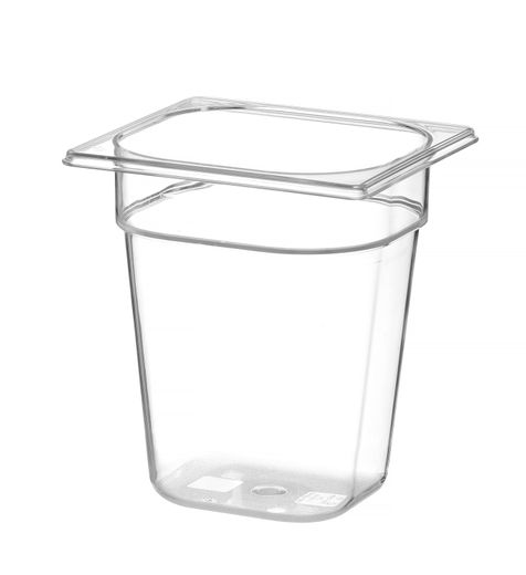 Container GN 1/6 polycarbonate, HENDI, Profi Line, GN 1/6, 3,4L, Transparent, 176x162x(H)200mm 1