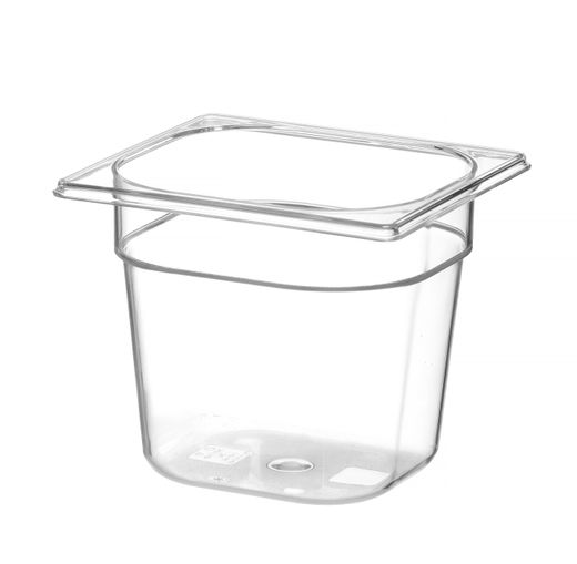Container GN 1/6 polycarbonate, HENDI, Profi Line, GN 1/6, 2,4L, Transparent, 176x162x(H)150mm 1
