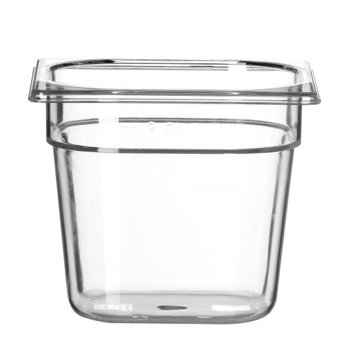 Container GN 1/6 polycarbonate, HENDI, Profi Line, GN 1/6, 2,4L, Transparent, 176x162x(H)150mm 1