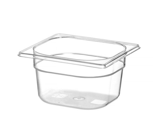 Container GN 1/6 polycarbonate, HENDI, Profi Line, GN 1/6, 1,6L, Transparent, 176x162x(H)100mm 1