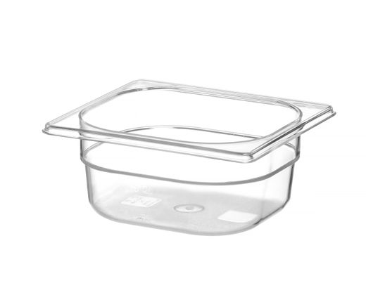 Container GN 1/6 polycarbonate, HENDI, Profi Line, GN 1/6, 1L, Transparent, 176x162x(H)65mm 1