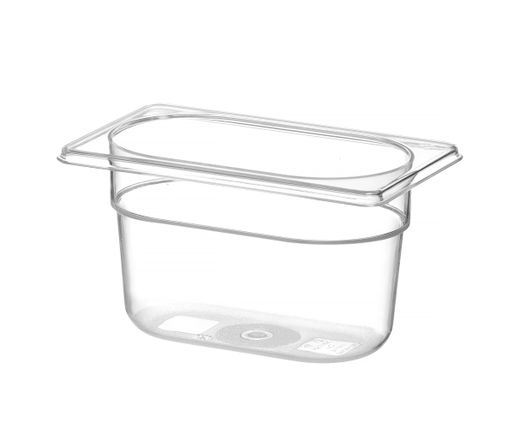Container GN 1/9 polycarbonate, HENDI, Profi Line, GN 1/9, 1L, Transparent, 176x108x(H)100mm 1