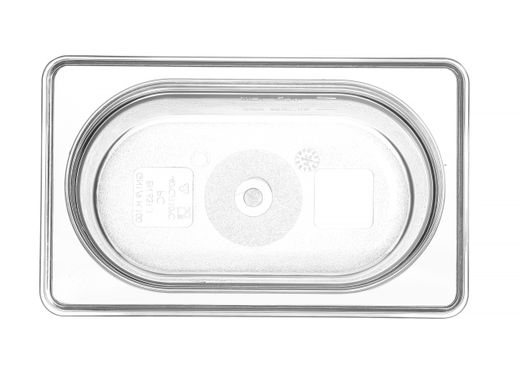Container GN 1/9 polycarbonate, HENDI, Profi Line, GN 1/9, 1L, Transparent, 176x108x(H)100mm 1
