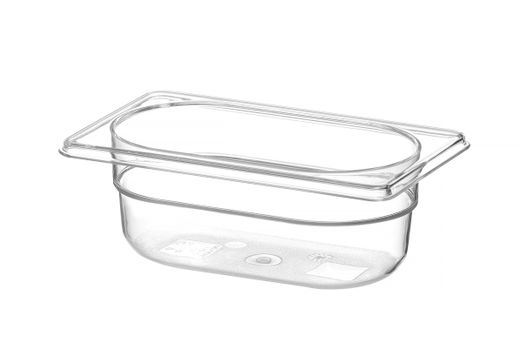 Container GN 1/9 polycarbonate, HENDI, Profi Line, GN 1/9, 0,6L, Transparent, 176x108x(H)65mm 1